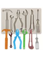 Sütőszilikon Öntőforma Készlet - Csavar, Kalapács és Csavarkulcs Alakzatok