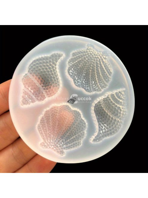 Szilikon kagyló alakú díszítő forma