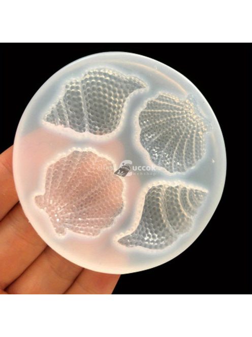 Szilikon kagyló alakú díszítő forma