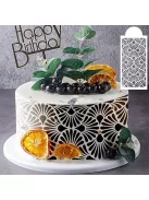 10 DB/készlet, tortasablon, tortadíszítő sablonok