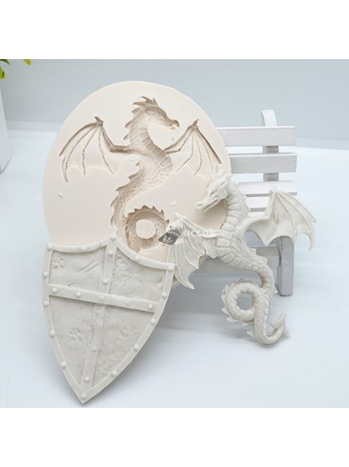 3D-s Sárkány Szilikon Öntőforma