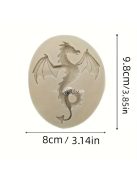 3D-s Sárkány Szilikon Öntőforma