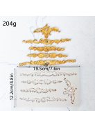 Szilikon barokk stílusú torta sablon - díszítő elem