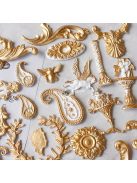 Szilikon barokk stílusú torta sablon - díszítő elem