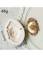 Szilikon barokk stílusú torta sablon - díszítő elem