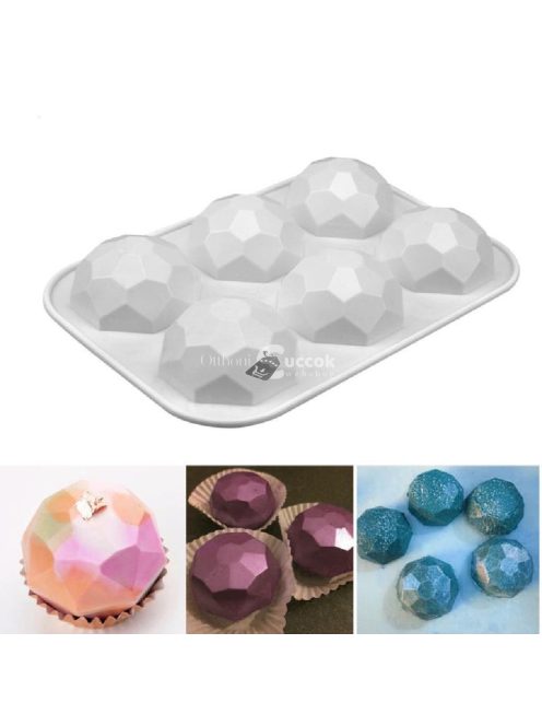 3D-s gyémánt kő szilikon forma