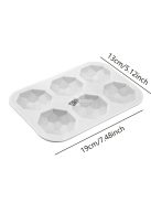 3D-s gyémánt kő szilikon forma