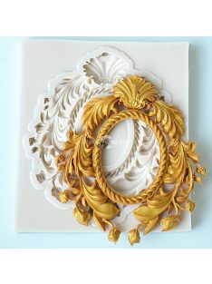   Vintage Baroque Scroll Relief csokoládéforma - 3D szilikon forma