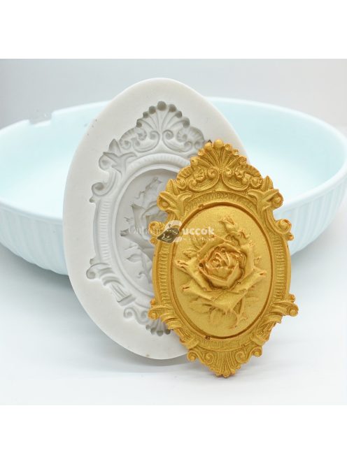 Vintage Baroque Scroll Relief csokoládéforma - 3D szilikon forma