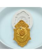 Vintage Baroque Scroll Relief csokoládéforma - 3D szilikon forma