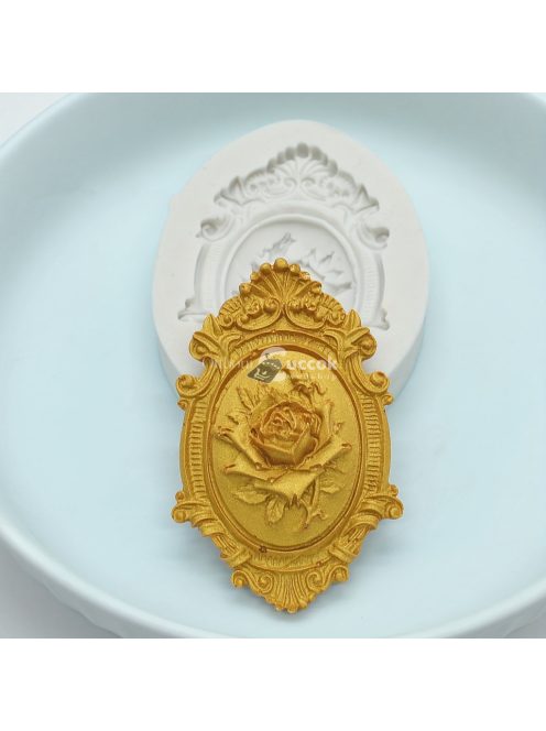 Vintage Baroque Scroll Relief csokoládéforma - 3D szilikon forma