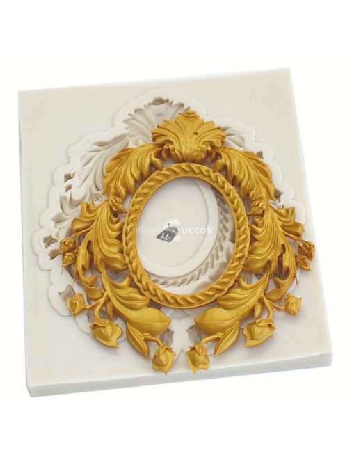 Vintage Baroque Scroll Relief csokoládéforma - 3D szilikon forma
