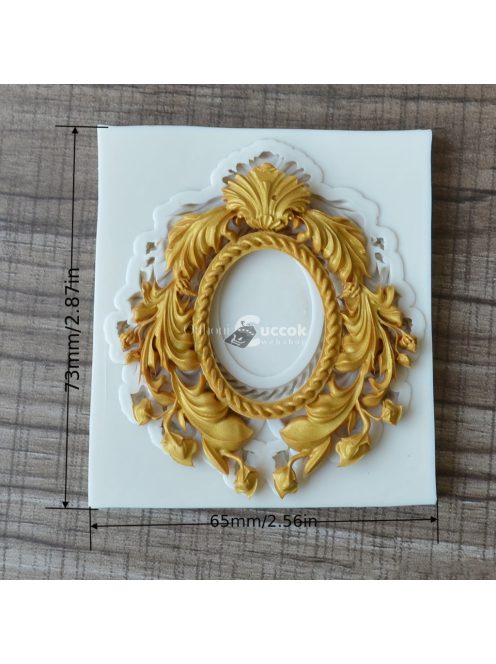 Vintage Baroque Scroll Relief csokoládéforma - 3D szilikon forma