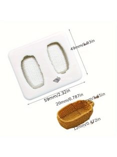   3D Szilikon Kosár Alakú Öntőforma Cukorkához, Csokoládéhoz