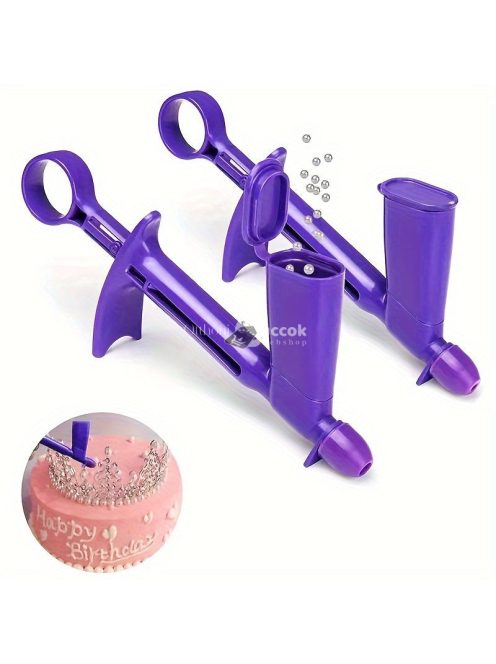 5 darabos tortadíszítő készlet gyöngy applikátorral