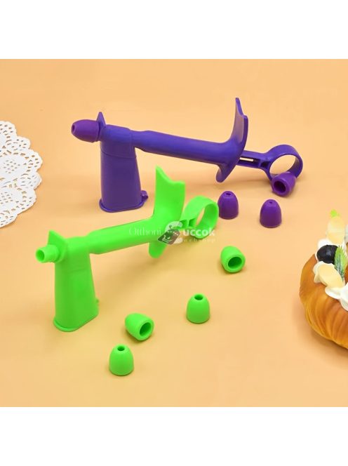 5 darabos tortadíszítő készlet gyöngy applikátorral