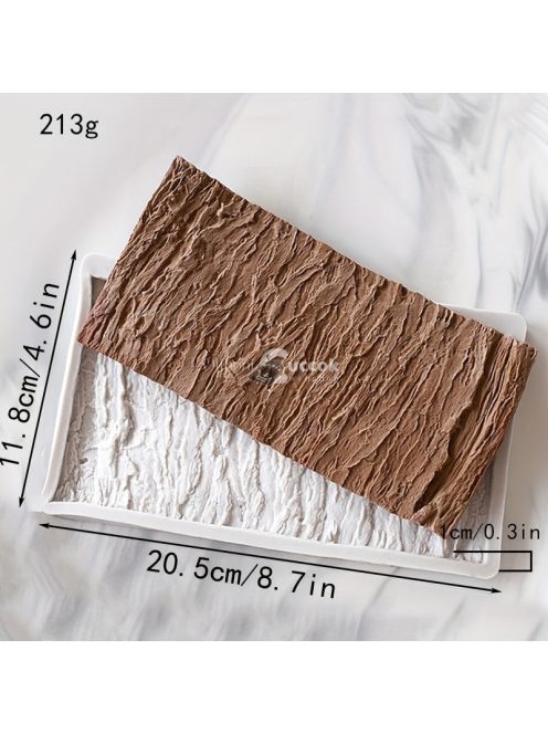 3D szilikon fakéreg csokoládéforma – Valósághű fatönk-kialakítás