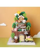 3D szilikon fakéreg csokoládéforma – Valósághű fatönk-kialakítás