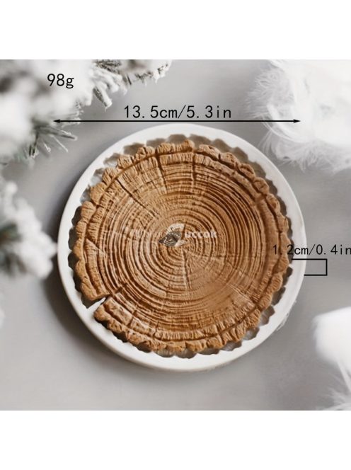 3D szilikon fakéreg csokoládéforma – Valósághű fatönk-kialakítás
