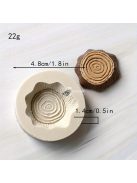 3D szilikon fakéreg csokoládéforma – Valósághű fatönk-kialakítás
