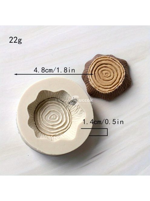 3D szilikon fakéreg csokoládéforma – Valósághű fatönk-kialakítás