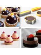 Rozsdamentes acél kerek tarte forma, lyukas francia tészta forma