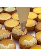 Rozsdamentes acél kerek tarte forma, lyukas francia tészta forma