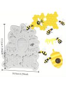 Méhkas és méhsejt szilikon cukorkaforma