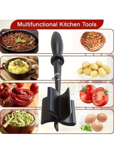   Húsaprító, Húsdaráló, Smasher Aprítógép hamburgerek, marhahús, pulyka stb. készítéséhez