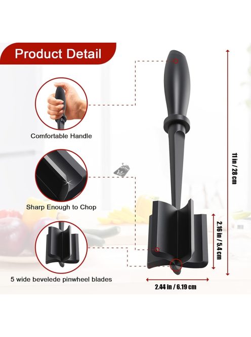 Húsaprító, Húsdaráló, Smasher Aprítógép hamburgerek, marhahús, pulyka stb. készítéséhez