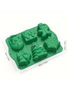 Karácsonyi szilikon tortaforma készlet