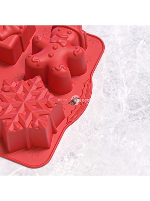 Karácsonyi szilikon tortaforma készlet