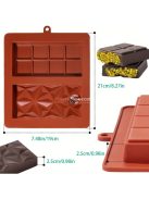 Nagy Szilikon Csokoládé Szelet Forma