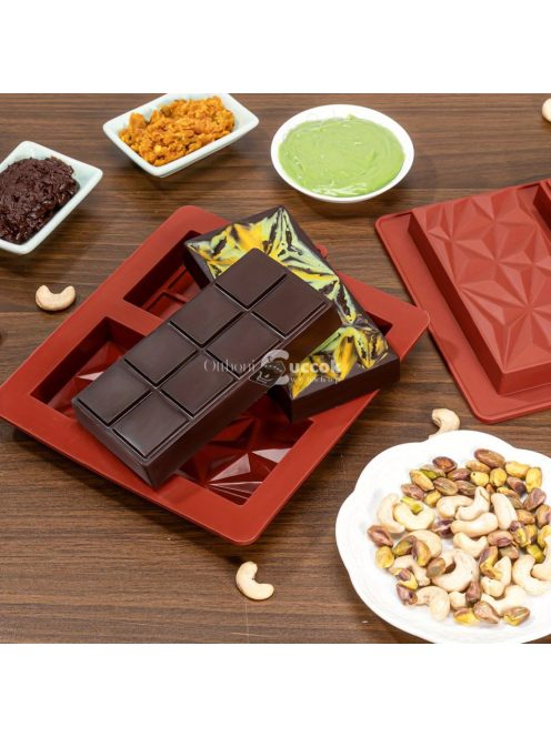 Nagy Szilikon Csokoládé Szelet Forma