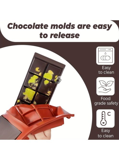 Nagy Szilikon Csokoládé Szelet Forma