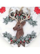 Karácsonyi koszorú csokoládéforma