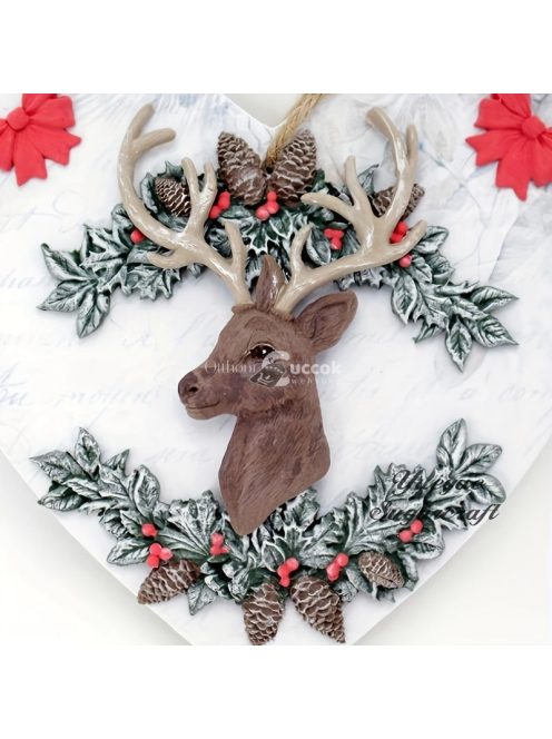 Karácsonyi koszorú csokoládéforma