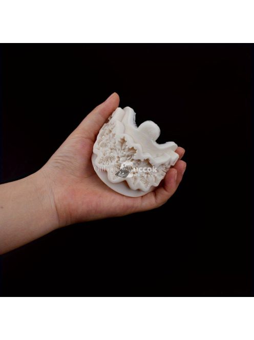 Karácsonyi koszorú csokoládéforma