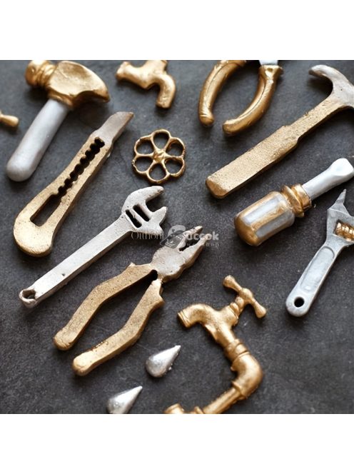 Steam Punk csokoládéforma - 3D kalapácsok, fogók, csapok és egyebek