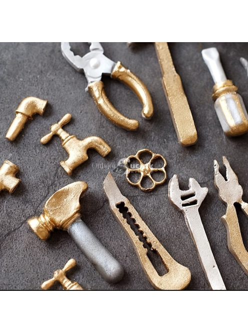 Steam Punk csokoládéforma - 3D kalapácsok, fogók, csapok és egyebek