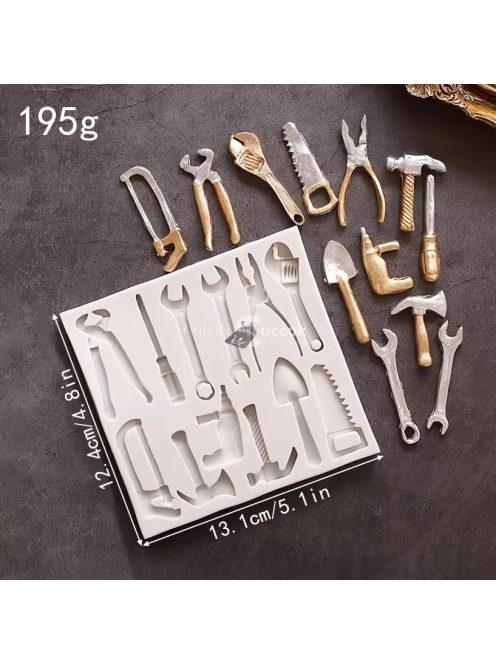 Steam Punk csokoládéforma - 3D kalapácsok, fogók, csapok és egyebek