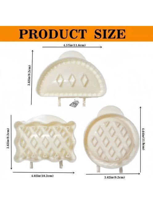 3db, Mini pite formák, tésztanyomós pite formák sütéshez