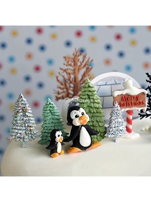 2 darab, fa csokoládé formák, szilikon formák