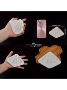 2 darab, fa csokoládé formák, szilikon formák