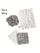 Kőfal Fondant Forma, 3D Szilikon Forma