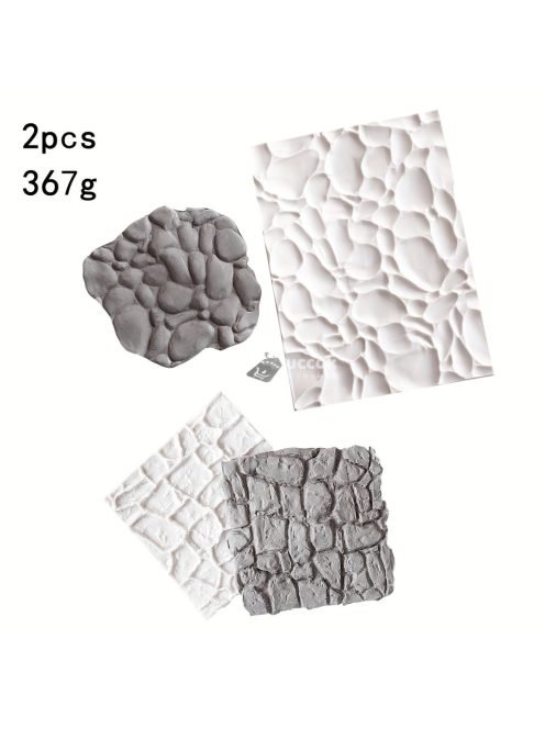 Kőfal Fondant Forma, 3D Szilikon Forma