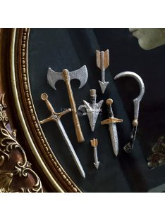   Kard Szilikon Formák, Fegyver Fejsze Fondant Forma Torták Díszítéséhez