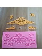 1db európai stílusú csipke szegély szilikon forma