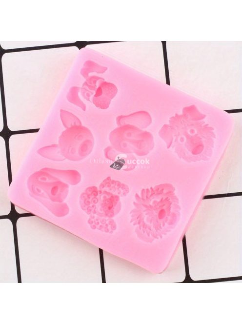 Aranyos kutyafej szilikon forma