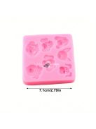 Aranyos kutyafej szilikon forma